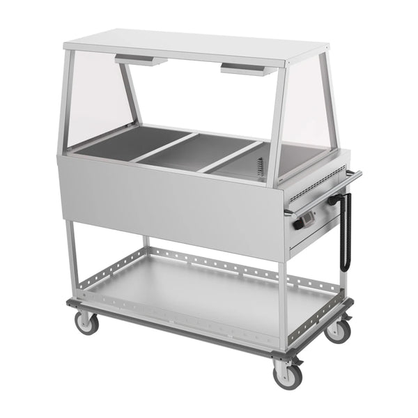 Culinaire CH.BMM.GA.3 | 3 Module | with A Frame Gantry | Commercial Bain Marie | Mobile | Bain Marie
