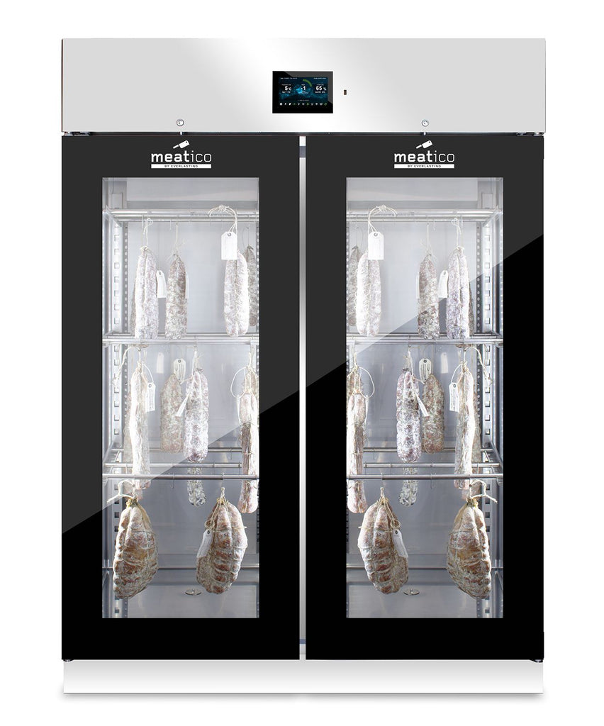 Seasoning Cabinet, Everlasting, DAE1500, Meat Dehydrator Machine, Meat Cabinet, 2 Door, Glass Door