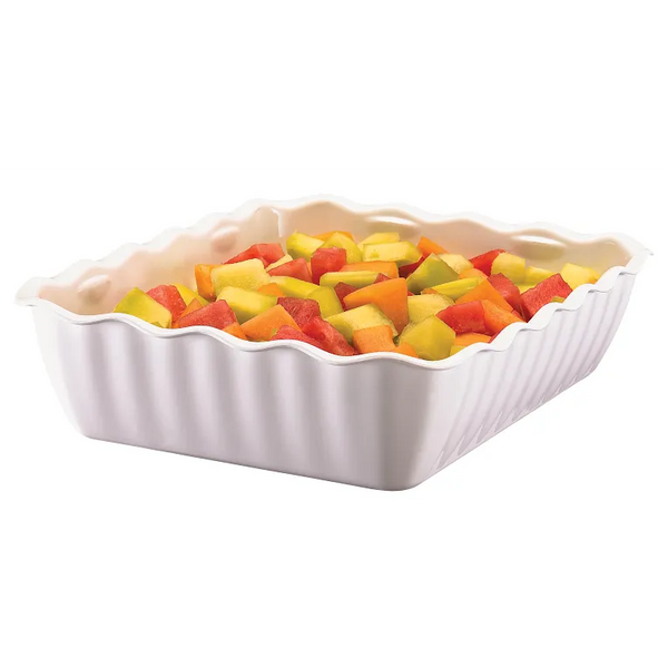 Cambro DC10148 I Rectangular Deli Crocks 4.9 qt (4.6 L) I White I Case of 6