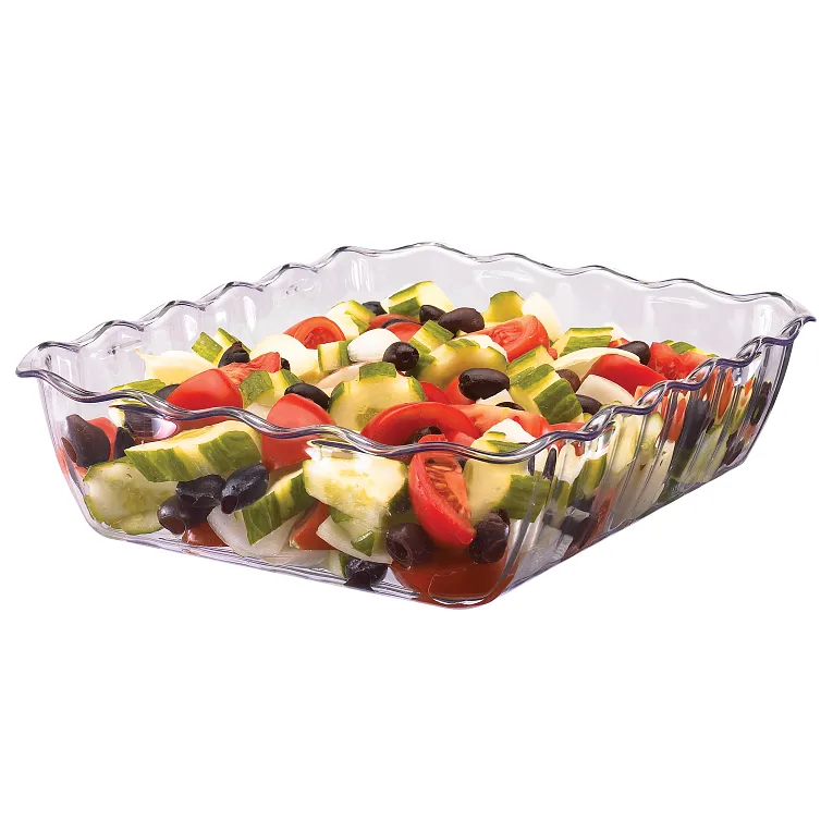 Cambro DC10152 I Rectangular Deli Crocks 4.9 qt (4.6 L) I Clear I Case of 6