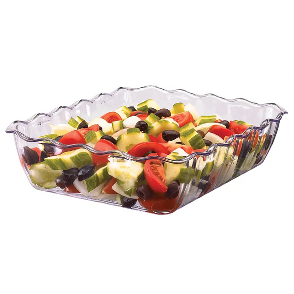 Cambro DC10152 I Rectangular Deli Crocks 4.9 qt (4.6 L) I Clear I Case of 6