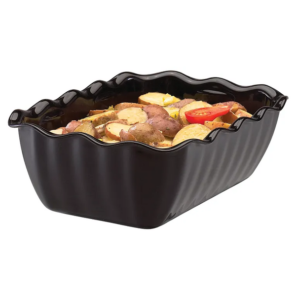Cambro DC5110 I Deli Crocks 2.2 qt (2.0 L) I Black I Case of 6