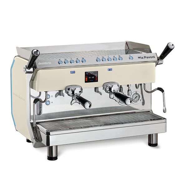 La Pavoni Professional DESIDERIO2VBEU Desirderio White 2-Group Coffee Machine