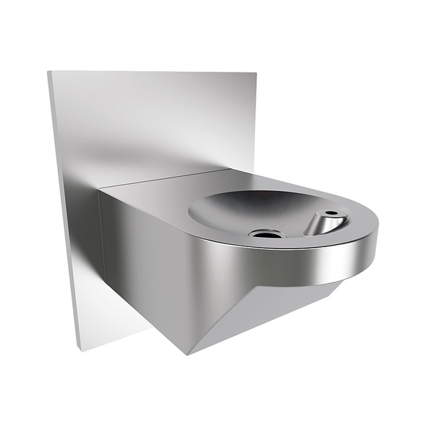 3monkeez DF-SAWM Accessible Compliant Drinking Fountain with Bubbler Landing, Wall Mounted with Backing Board, 40mm Outlet, 316 Grade Stainless Steel