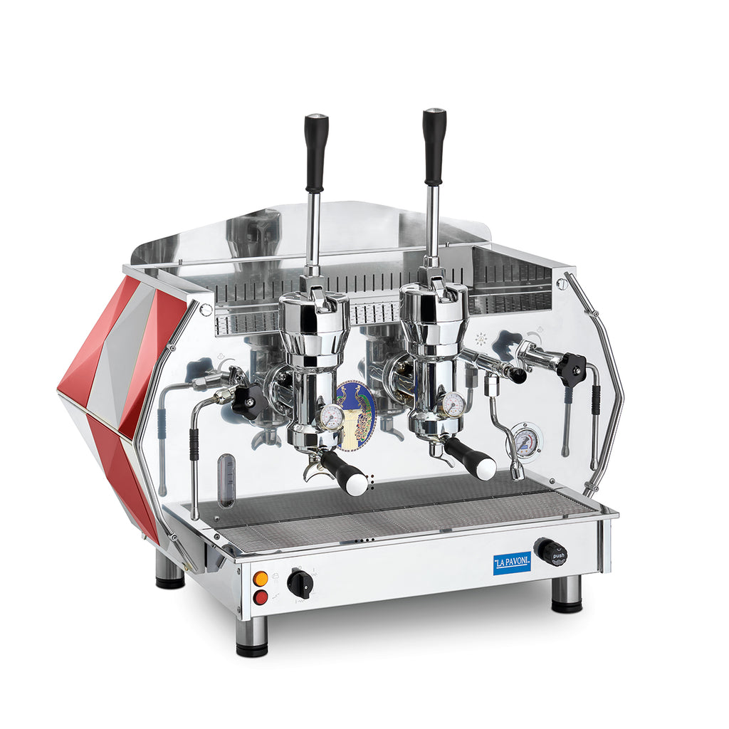 La Pavoni Professional DIA2L2052EU Diamante Red 2-Group Coffee Machine