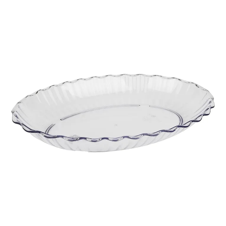 Cambro DP15152 I Oval Deli Platter 3.4 qt (3.2 L) I Clear I Case of 6