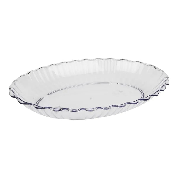 Cambro DP15152 I Oval Deli Platter 3.4 qt (3.2 L) I Clear I Case of 6