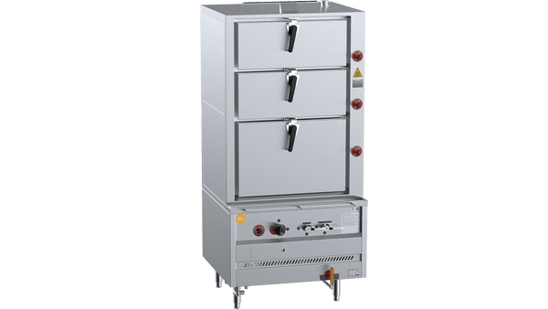 K+ Series DSK-3 Triple Deck Steamer Including Filter