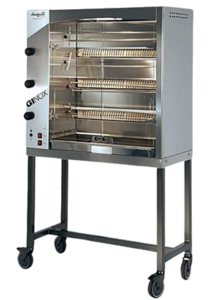 Doregrill GI4-G | Ginox 4 Stainless Steel | Gas Rotisserie 4 Spits