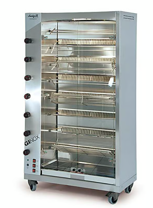 Doregrill GI8-G | Ginox 8 Stainless Steel | Gas Rotisserie 8 Spits
