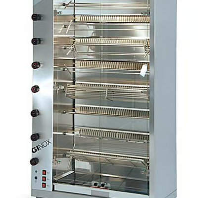 Doregrill GI8-G | Ginox 8 Stainless Steel | Gas Rotisserie 8 Spits