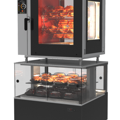 Doregrill IDeal 5 Merchant | Rotisserie + Self-Service Display | Basket Rotisserie