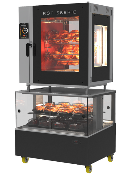 Doregrill IDeal 5 | Merchant | 5 Spit Self Cleaning Rotisserie + Self-Service Display | Basket Rotisserie