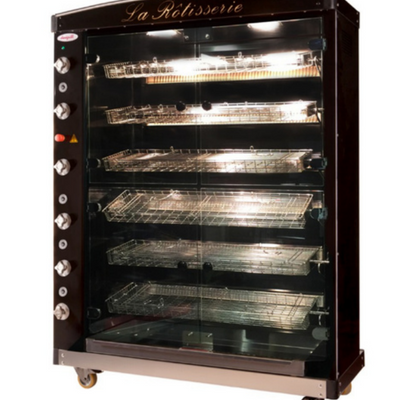 Doregrill MAG6-CR-G | Traditional Gas Rotisserie | 6 Spits Oven | Butterfly Chickens | Gas Roast Oven
