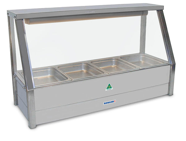 Roband E14 I Single Row | Straight Glass | Hot Bain Marie | Hot Food Display Bar