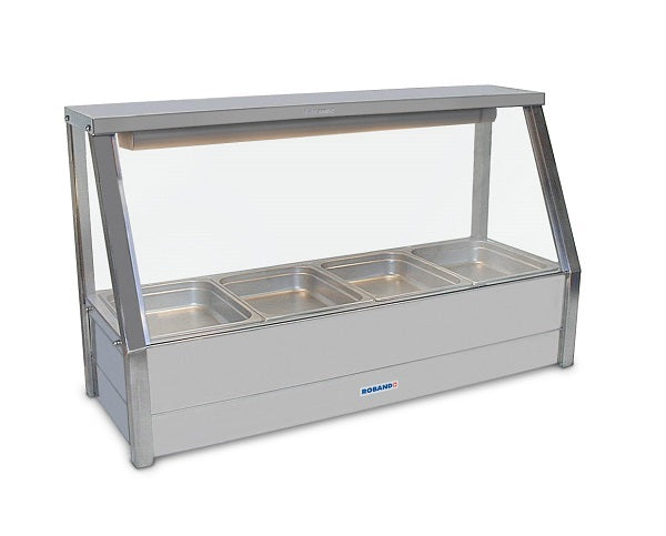Roband E14RD | Single Row | Straight Glass | Hot Bain Marie | Hot Food Display Bar