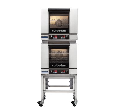 Turbofan E23D3/2C I Half Size Tray Digital I Double Stacked I Oven I Electric Convection Oven I with Castor Based Stand