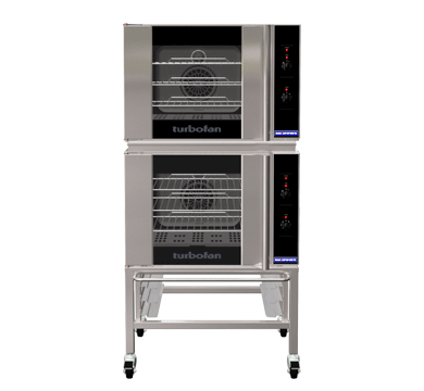 Turbofan E30M3/2C I GN 1/1 I Manual I Double Stacked I Oven I Electric Convection Oven I with Castor Based Stand