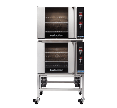 Turbofan E31D4/2C I Full Size Tray I Digital I Double Stacked I Oven I Electric Convection Oven I with Castor Based Stand