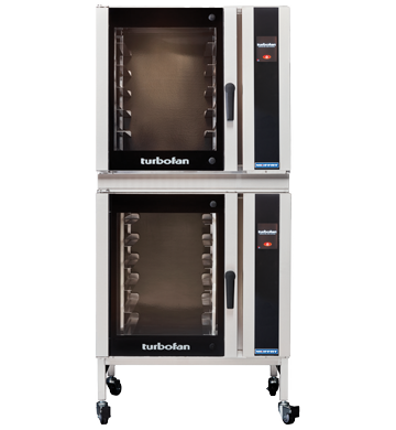 Turbofan E35T6-30/2C I Full Size I Double Stacked I Oven I Electric Convection Oven I Touch Screen Control I with Castor Based Stand