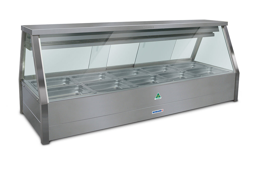 Roband EFX25RD | Straight Glass | Refrigerated Cold Plate | Refrigerated Salad Bar