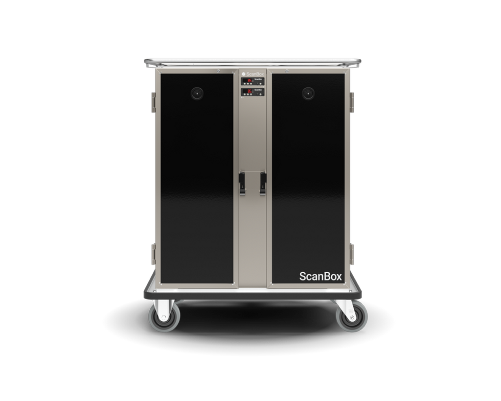 Skanos ELDFF10 ScanBox Ergo Line Duo Heated Food Transport Cart | 10 + 10 GN 1/1 | 2000W