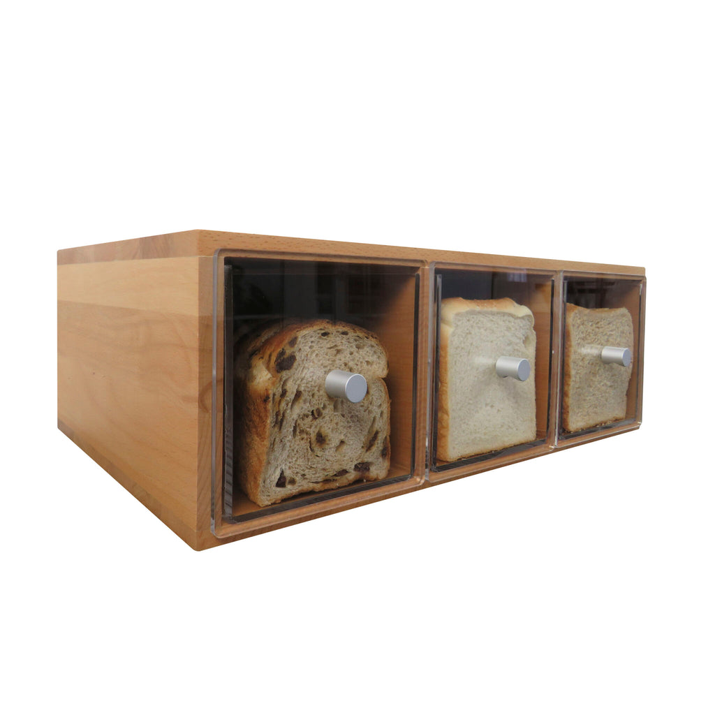Smith & Hubble Elevate SH-ELBD13-B | Triple Bread Drawer | Coastal Beech Colour | GN 1/1 Compatible | Bread | Drawer