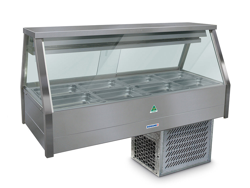 Roband ERX24RD | Straight Glass | Refrigerated Cold Plate | Cross Fin Coil | Refrigerated Salad Bar