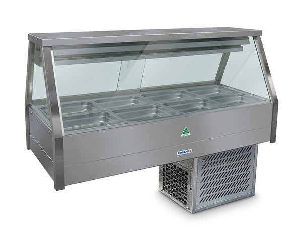 Roband ERX24RD | Straight Glass | Refrigerated Cold Plate | Cross Fin Coil | Refrigerated Salad Bar