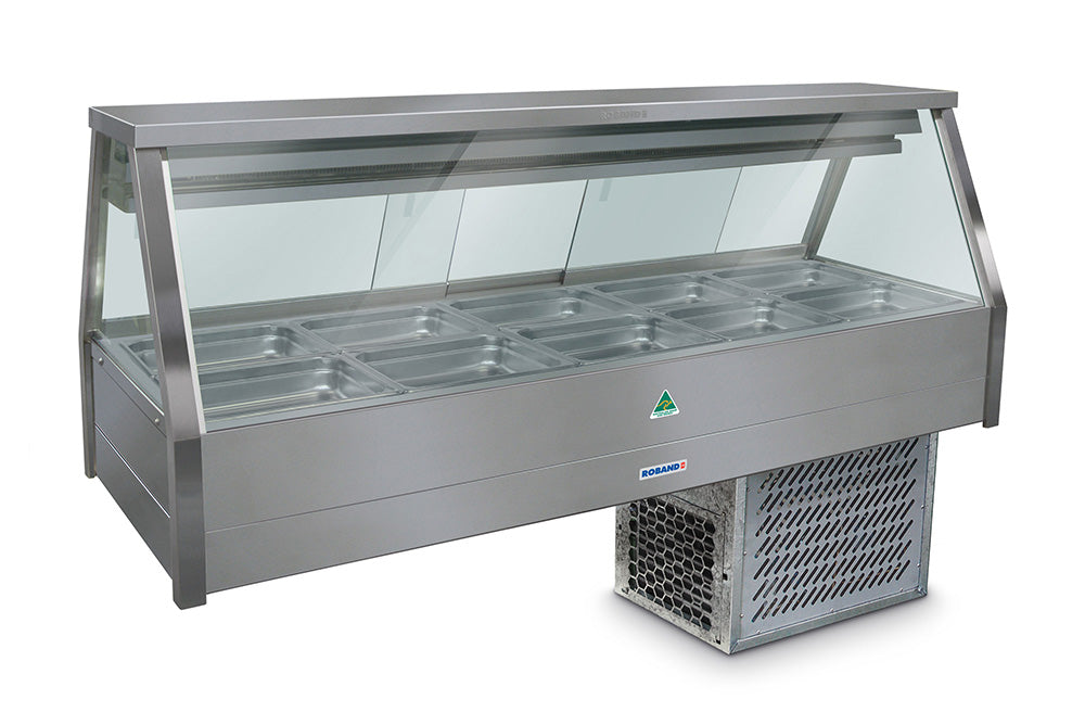 Roband ERX25RD | Straight Glass | Refrigerated Cold Plate | Cross Fin Coil | Refrigerated Salad Bar