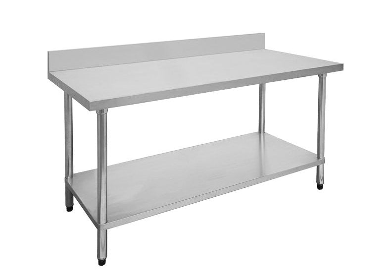 F.E.D 0450-7-WBB | Economic 304 Grade | Stainless Steel Table | with Splashback
