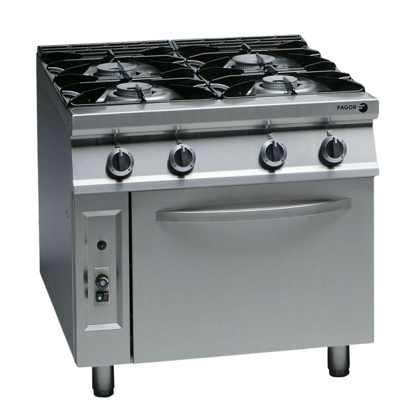 4 Burner Chargrill Oven Burner with Oven, F.E.D CG9-41H, Fagor, 900 Series, Natural Gas