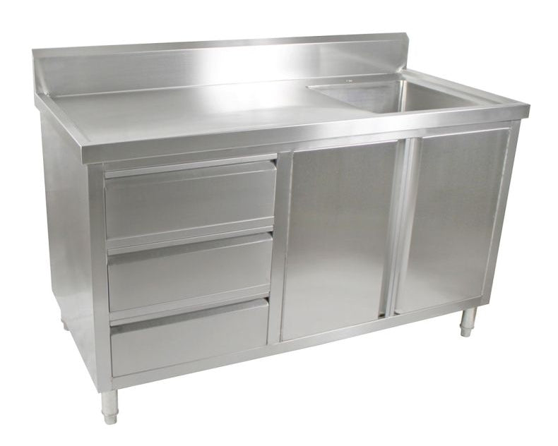 F.E.D SC-6-1500R-H I Stainless Cabinet I Cabinet I with Right Hand Sink