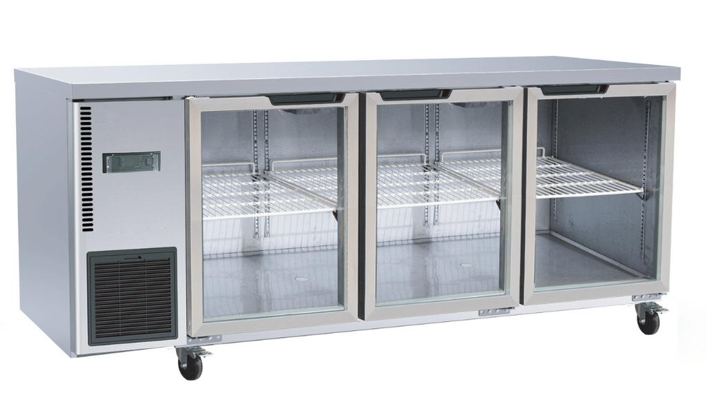 F.E.D TL1800TNG-3D 700 Series I Glass Door Fridge I Work Bench I Fridge 440 Litre