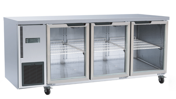 F.E.D TL1800TNG-3D 700 Series I Glass Door Fridge I Work Bench I Fridge 440 Litre