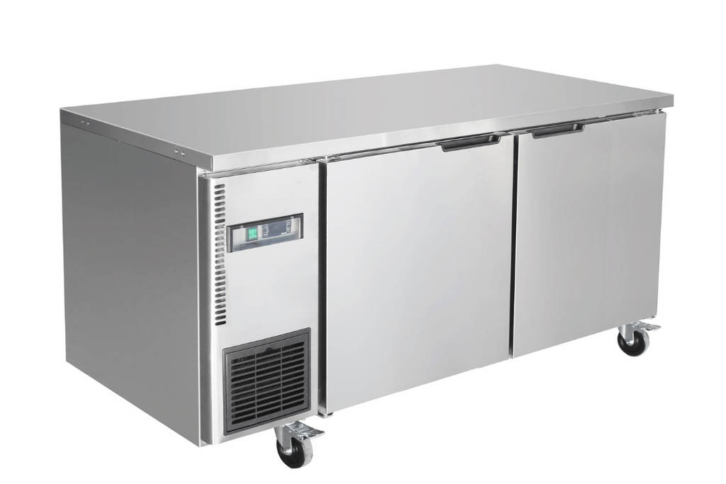 F.E.D TS1500TN I Stainless Steel Fridge I Double Door Fridge I Work Bench I Fridge