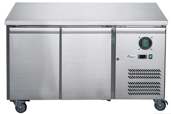 F.E.D XUB6F13S2V S/S | Double Door Freezer | Bench Freezer