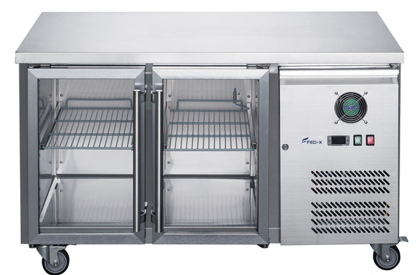 F.E.D XUB7C13G2V | Double Door Fridge | Glass Door Fridge | Bench Fridge | Underbench Fridge