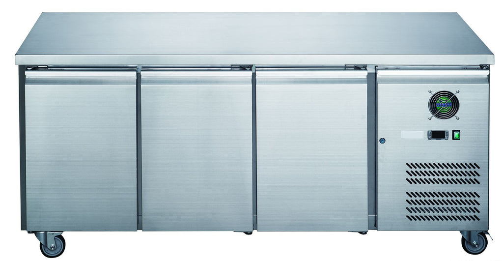 F.E.D XUB7F18S3V S/S | 3 Door Freezer Commercial | Bench Freezer | Underbench Freezer