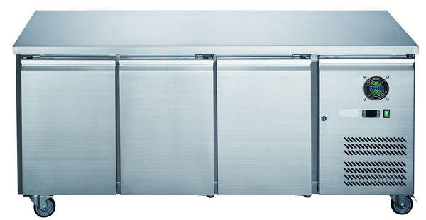 F.E.D XUB7F18S3V S/S | 3 Door Freezer Commercial | Bench Freezer | Underbench Freezer