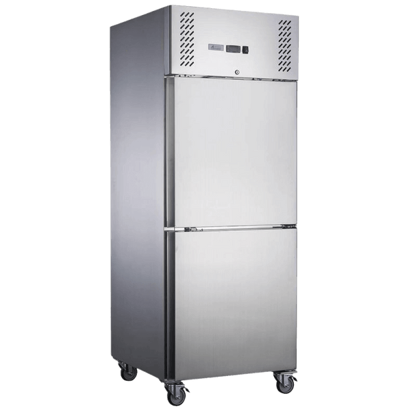 F.E.D XURF600S1V | Stainless Steel Freezer | Double Door Freezer | Upright Freezer