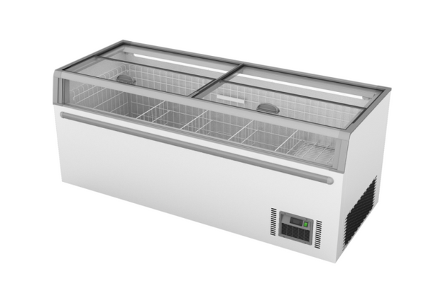F.E.D ZCD-L210G | Thermaster | Supermarket Island Freezer | with Sliding | Glass Lid