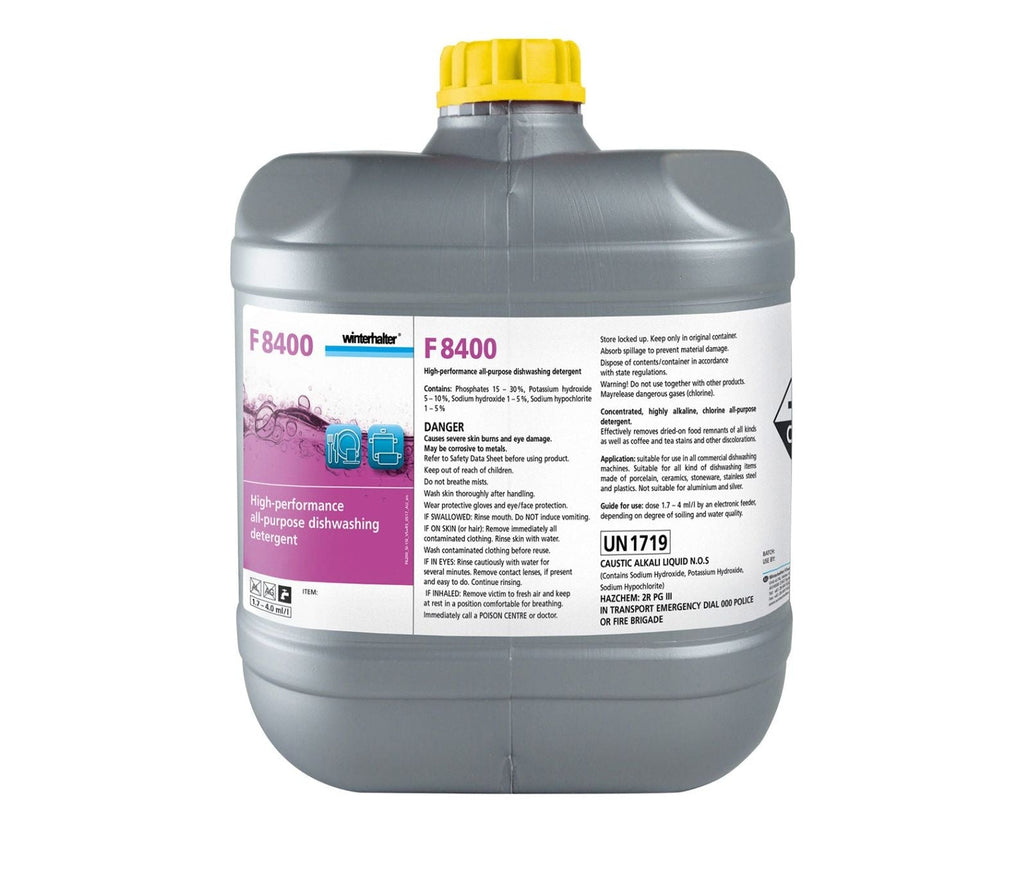 Winterhalter F8400 | Heavy Duty Detergent | Dishwashing Detergent | 15 Litre