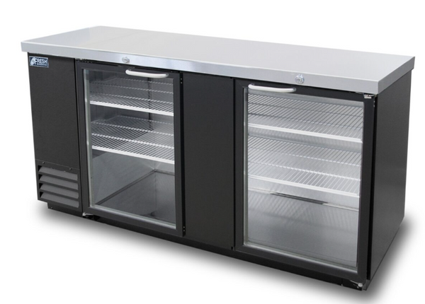 Fresh Refrigeration FBB-69BG | Back bar | Glass Door | Back Bar Cooler | Back Bar Refrigerator