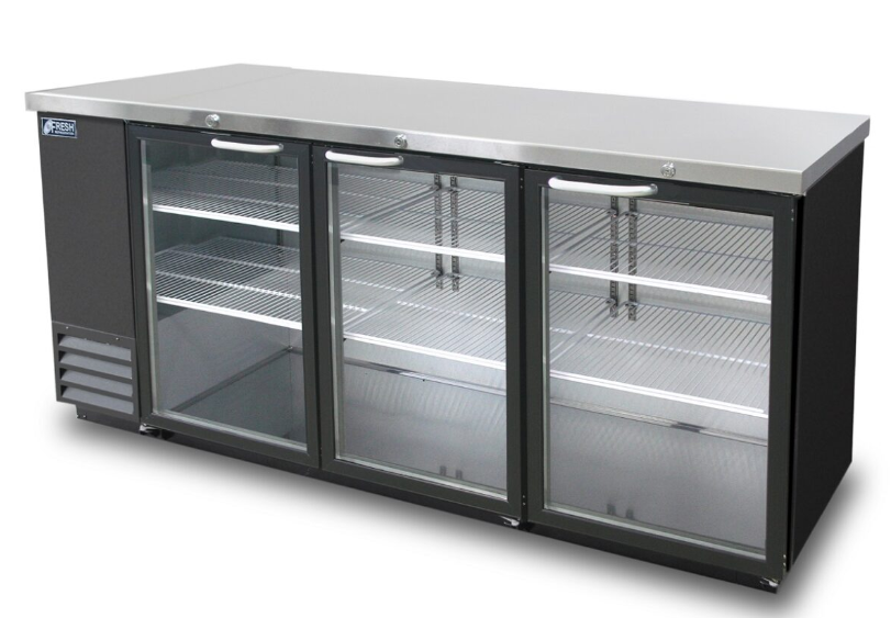 Fresh Refrigeration FBB-80BG | Back bar | Glass Door | Back Bar Cooler | Back Bar Refrigerator