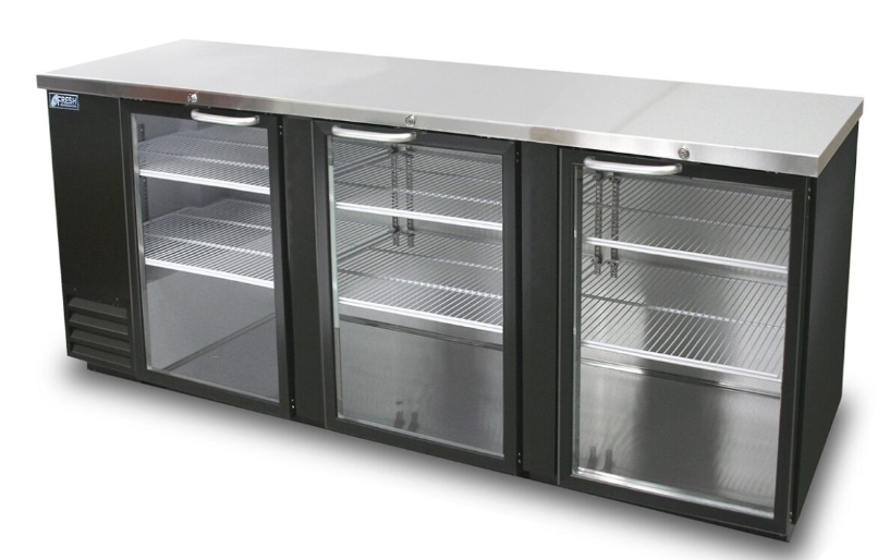 Fresh Refrigeration FBB-90BG | Back bar | Glass Door | Back Bar Cooler | Back Bar Refrigerator