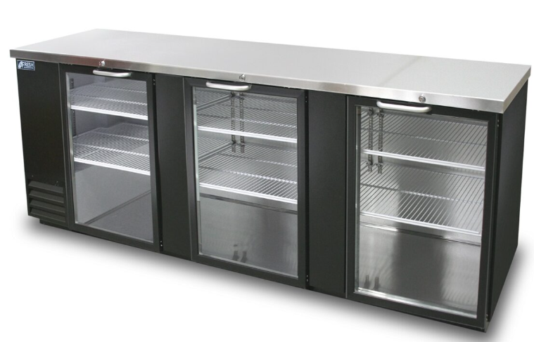 Fresh Refrigeration FBB-95BG | Back bar | Glass Door | Back Bar Cooler | Back Bar Refrigerator