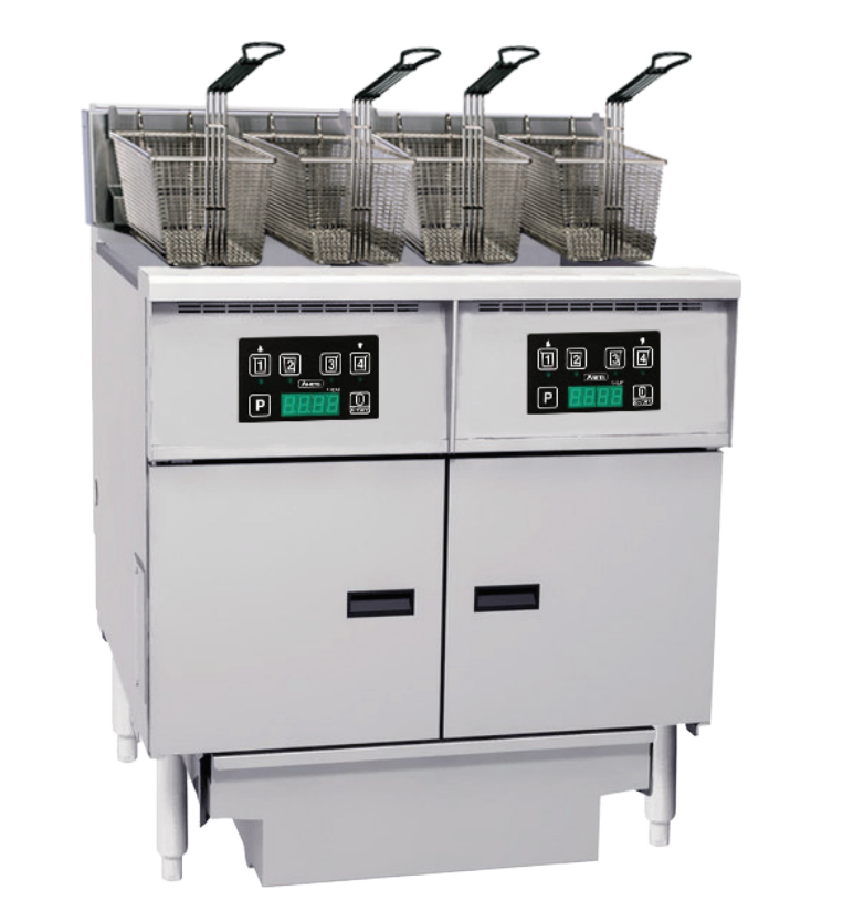 Anets FDAEP214D | Platinum Series | Electric Fryer with Digital Control | 2 Filter Drawer System | Drawer Fryers