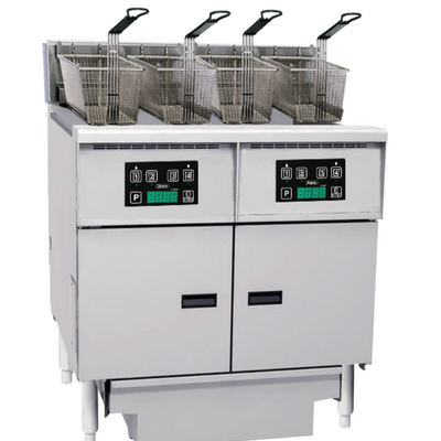 Anets FDAEP214D | Platinum Series | Electric Fryer with Digital Control | 2 Filter Drawer System | Drawer Fryers