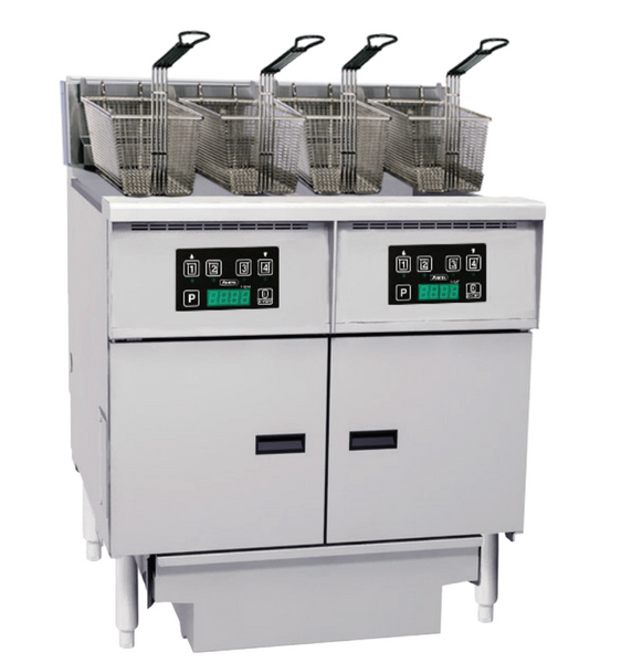 Anets FDAEP214D | Platinum Series | Electric Fryer with Digital Control | 2 Filter Drawer System | Drawer Fryers